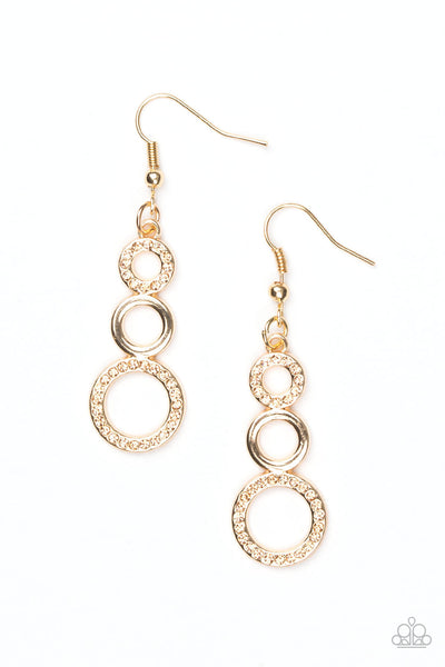 Bubble Bustle - Gold Earrings