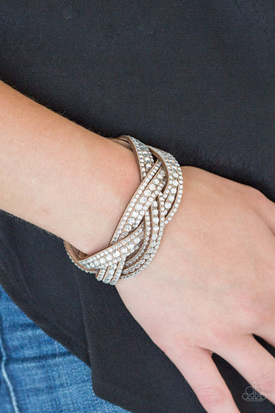 Bring On The Bling - Brown Bracelet