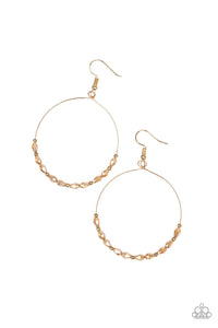 Prize Winning Sparkle - Gold Earrings