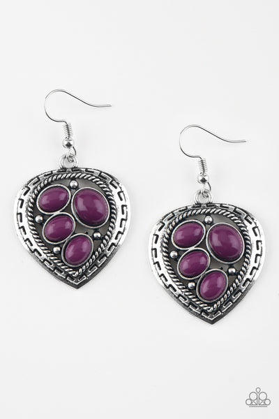 Wild Heart Wonder - Purple Earrings