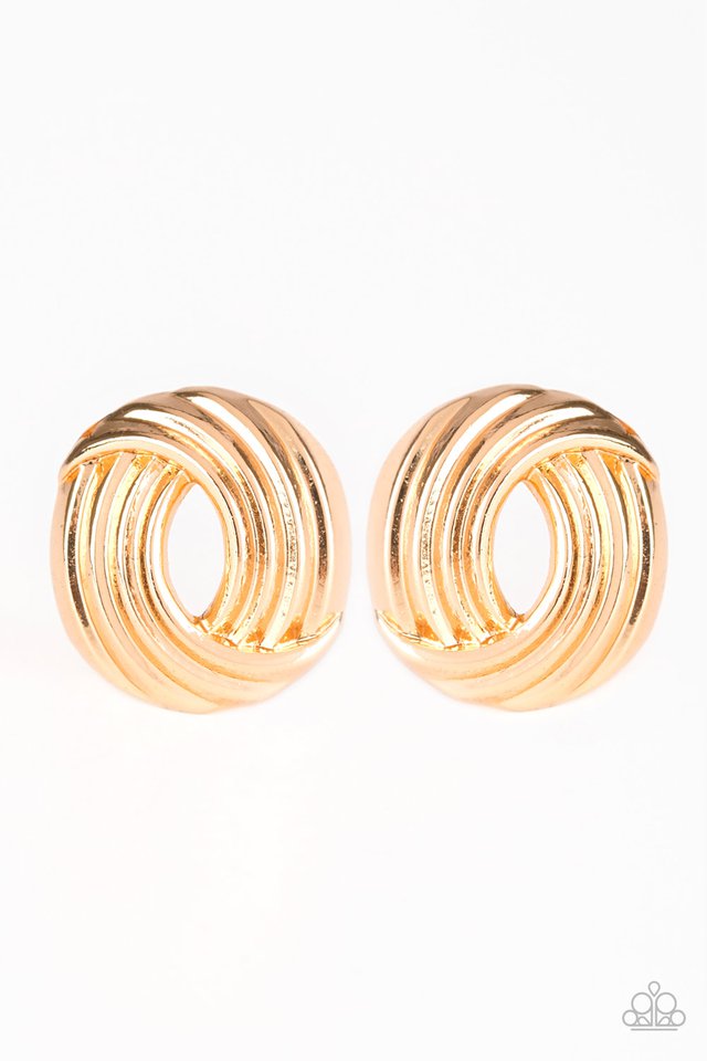 Rare Refinement - Gold Post Earrings