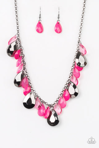 Hurricane Season - Pink Necklace