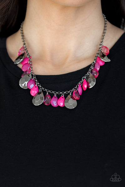 Hurricane Season - Pink Necklace