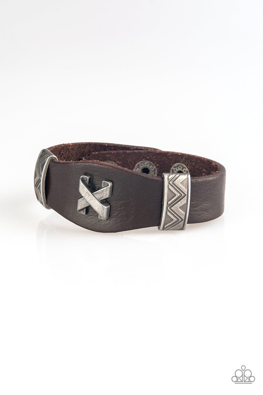 Tread Carefully - Brown Bracelet