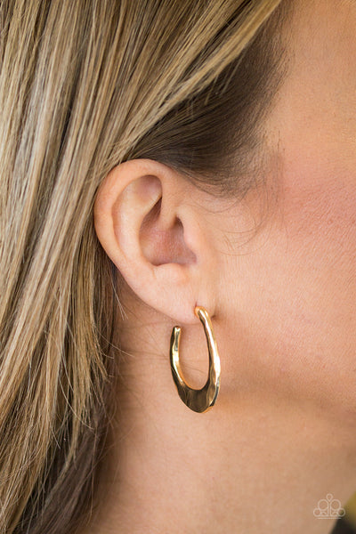 HOOP Me Up! - Gold Earrings