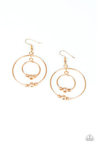 Center of Attraction - Gold Earrings