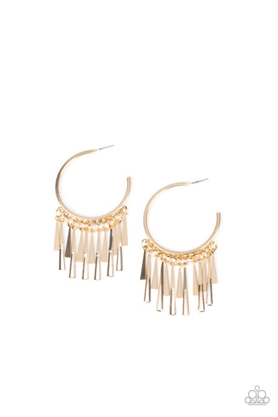 Bring The Noise - Gold Earrings