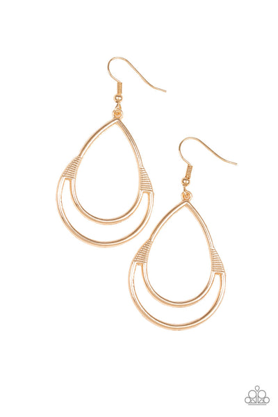 Simple Glisten - Gold Earrings