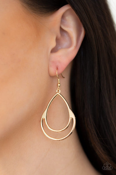 Simple Glisten - Gold Earrings