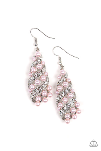 Ballroom Waltz - Pink Earrings