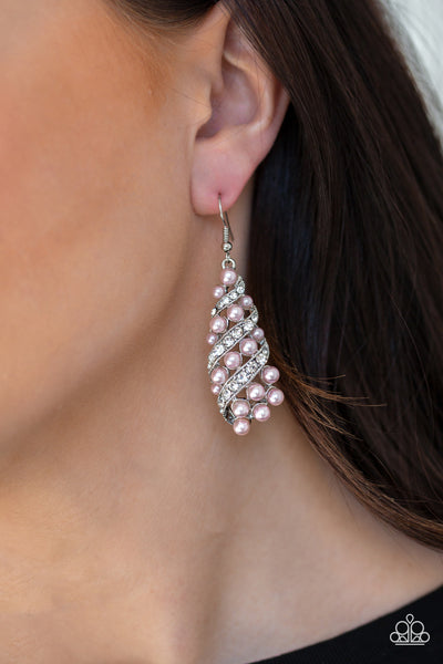 Ballroom Waltz - Pink Earrings