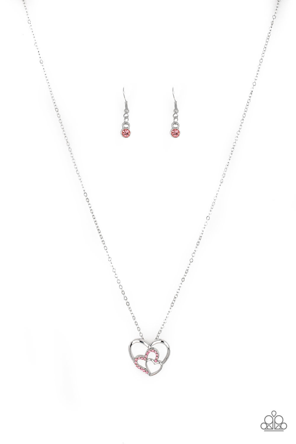 Follow Your HEARTTHROB - Pink Necklace