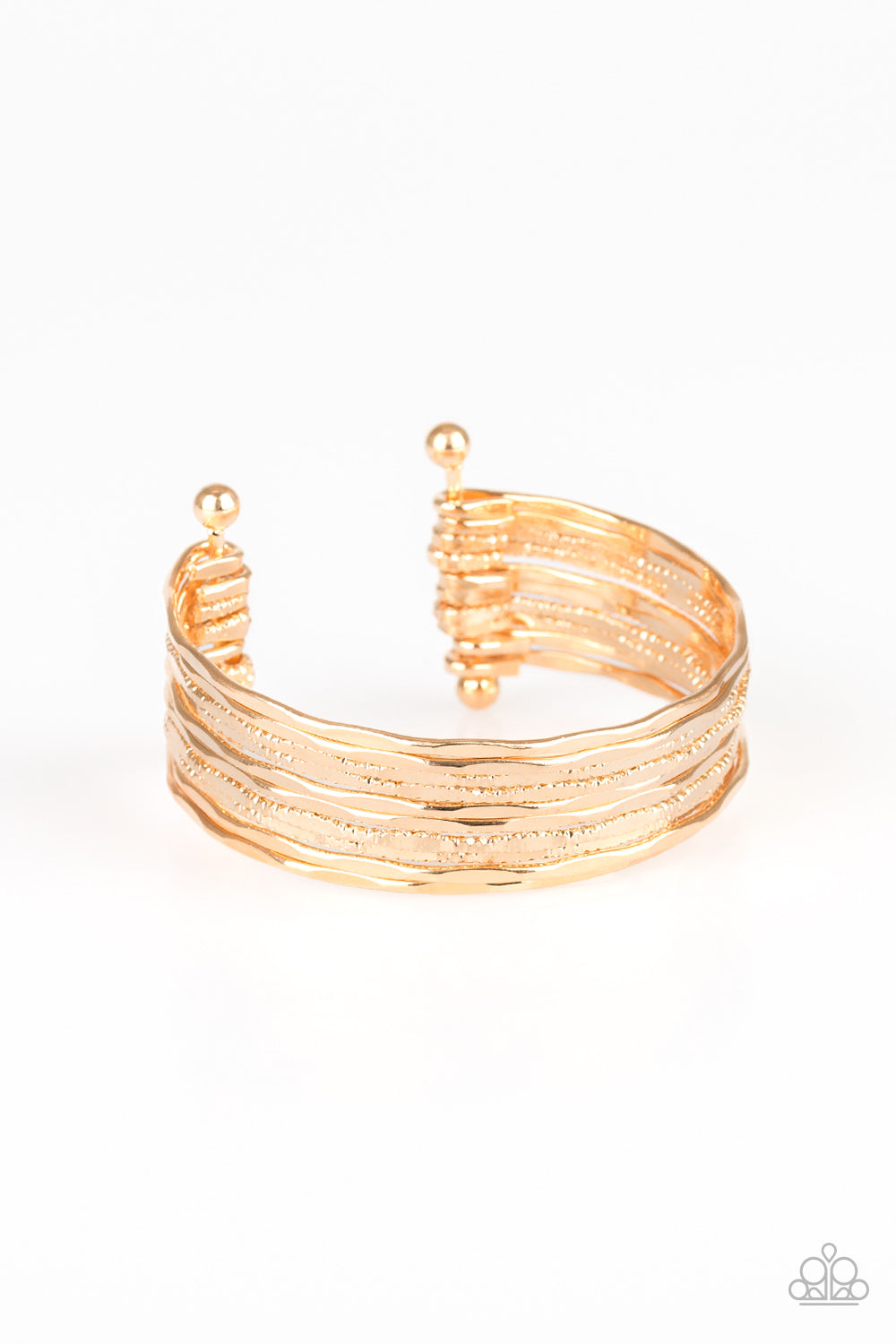 Sleek Shimmer - Gold Bracelet