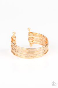 Sleek Shimmer - Gold Bracelet