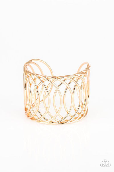 Dizzyingly Diva - Gold Bracelet