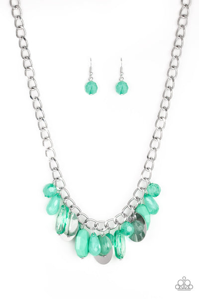 Treasure Shore - Green  Necklace