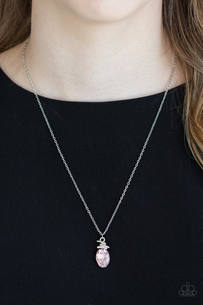 Diamonds For Days - Pink Necklace