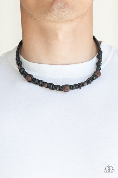 Shark Baiter - Brown Mens Necklace