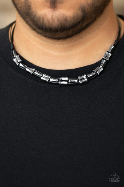 Moto Maverick - Black Mens Necklace