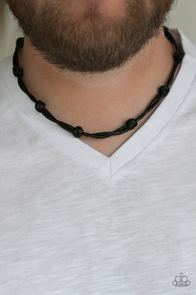 In or SCOUT - Black Mens Necklace