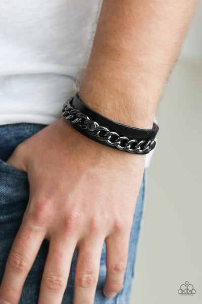 Be The CHAINge - Black Bracelet