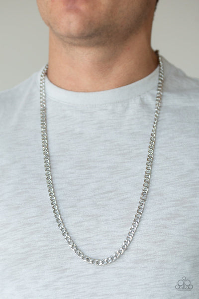 Delta - Silver Mens Necklace