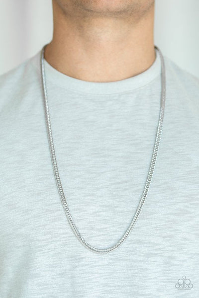 Killer Crossover - Silver Mens Necklace