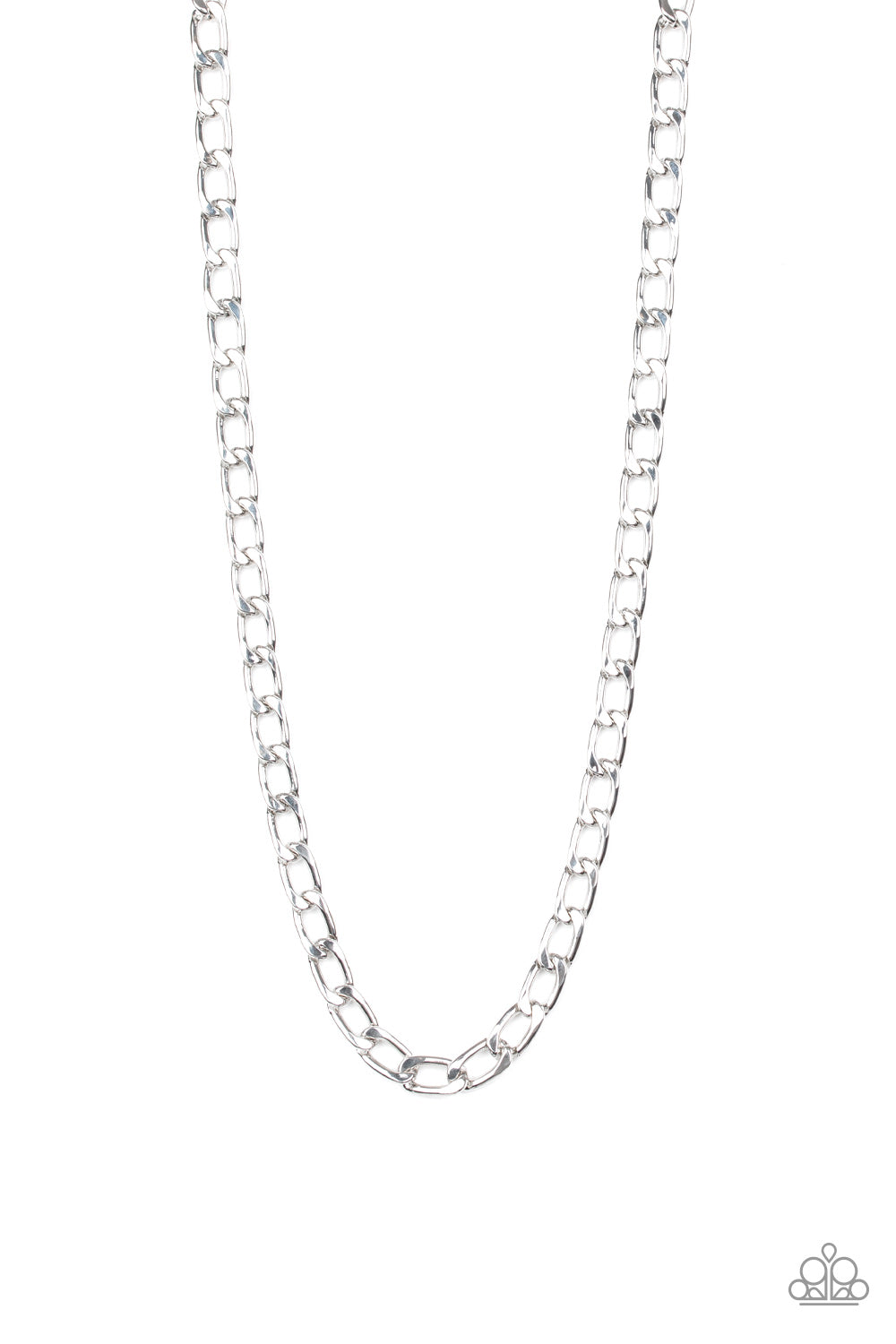 Big Win - Silver Mens Necklace