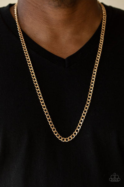 Delta - Gold Mens Necklace