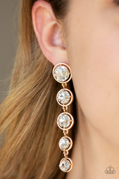 Drippin In Starlight - Gold Post Earrings