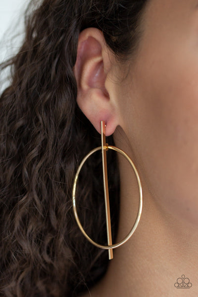 Vogue Visionary - Gold Post Earrings