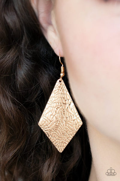 Texture Retreat - Gold Earrings