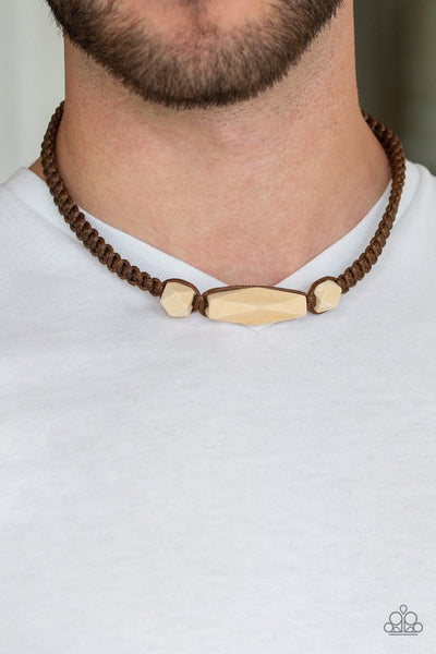 Urban Carpentry - Brown Necklace