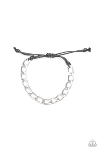 Goalpost - Silver Mens Bracelet