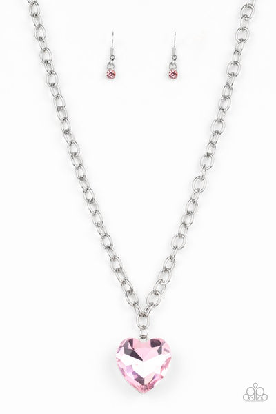 Flirtatiously Flashy Pink Necklace