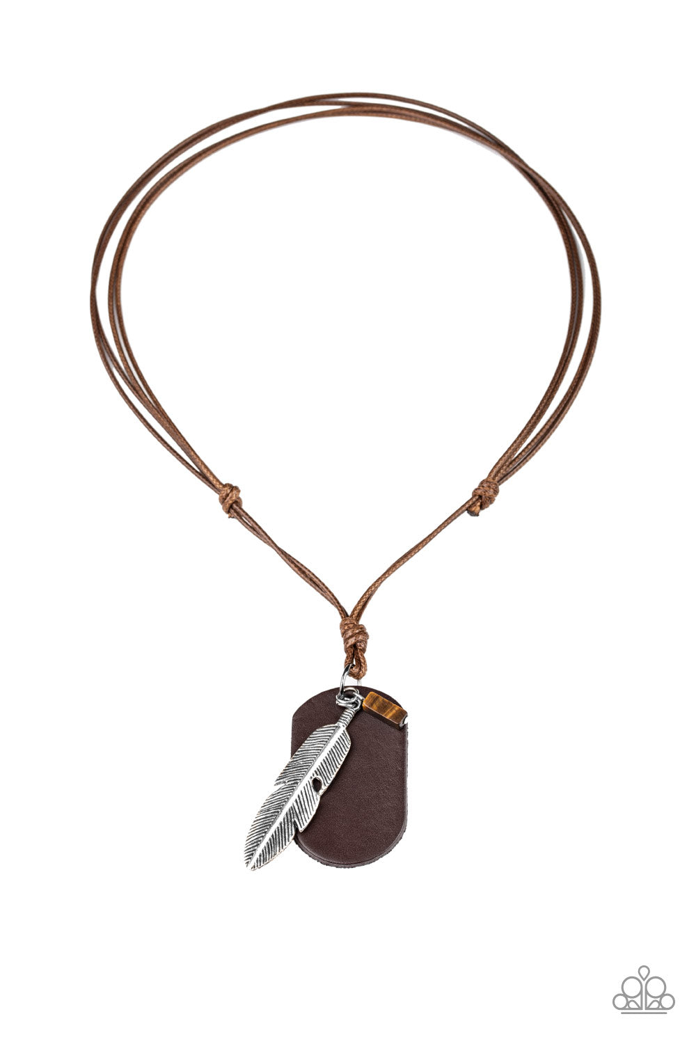 Flying Solo - Brown Necklace