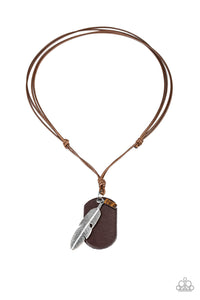 Flying Solo - Brown Necklace