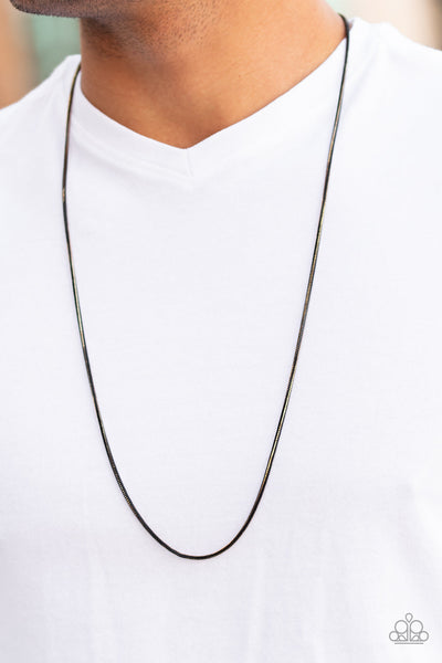 Mixed Mayhem - Gold Mens Necklace