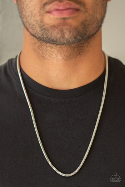 Victory Lap - Silver Mens Necklace