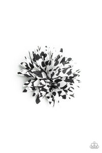 Splattered Splendor - Black Hair Clip