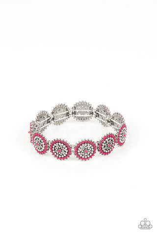 Bohemian Flowerbed - Pink Bracelet