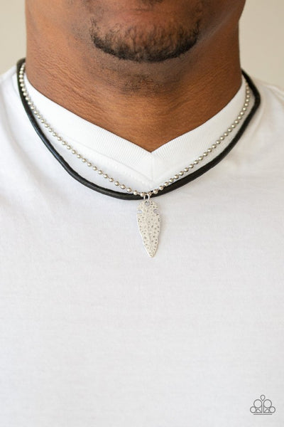 Arrowhead Anvil - Silver Mens Necklace