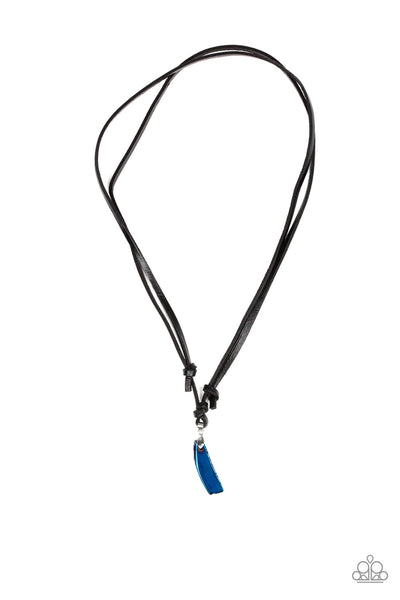 Am I METEORITE? - Blue Mens Necklace