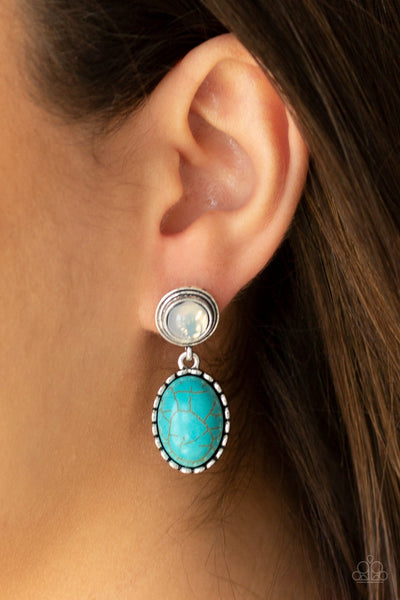 Western Oasis - Blue Post Earrings