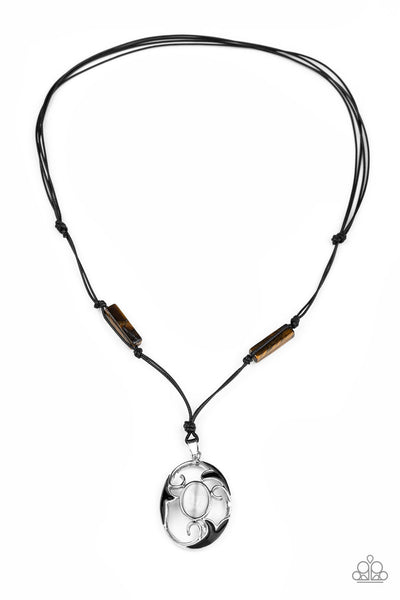 Tidal Talisman - Brown Urban Necklace