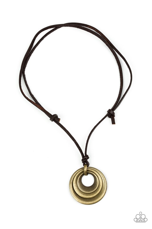 Desert Spiral - Brass Necklace