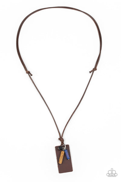 Mountain Scout - Brown Necklace