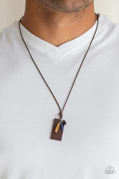 Mountain Scout - Brown Necklace