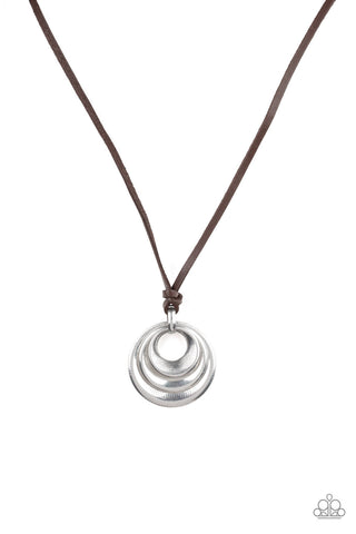 Desert Spiral - Silver Necklace