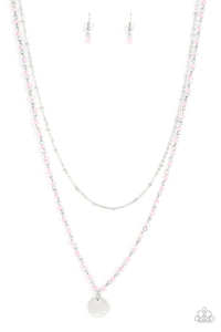 Dainty Demure - Pink Necklace